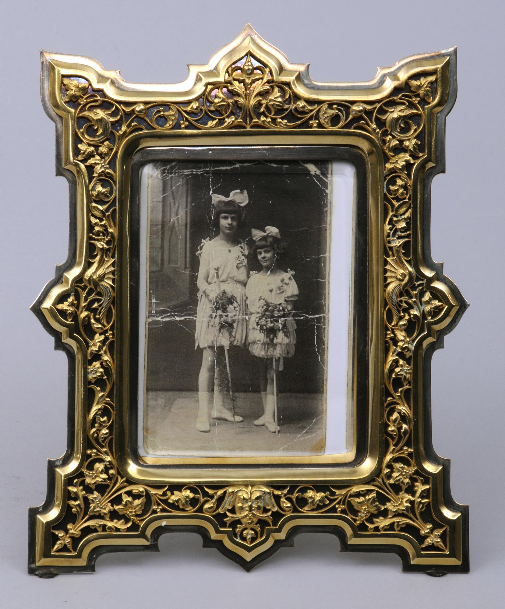 Antique French Gilded & Silver Picture Frame