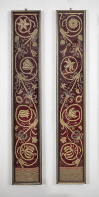 17th Century Italian Baroque Embroidery Panels