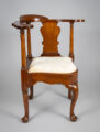18th Century American Pennsylvania Walnut Corner Armchair