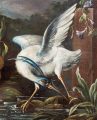 18th Century Flemish Still Life of Fruit and Blue Heron