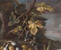 18th Century Flemish Still Life of Fruit and Blue Heron