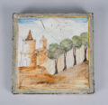 18th Century Lead Tile, Talavera Spain