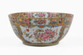 19th Century Chinese Export Rose Medallion Punch Bowl