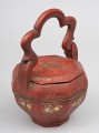 Chinese Red Lacquered Basket