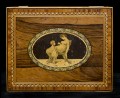 Antique English Regency Rosewood Inlaid Box, Circa 1820
