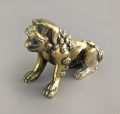 Chinese Bronze Winged Lion Scroll Weight