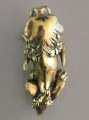 Chinese Bronze Winged Lion Scroll Weight