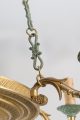 Fine Regency Style Patinated Bronze Chandelier