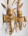 French Pair Gilded Wall Sconces