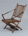 Antique Oak Caned Deck Chair, 1920's
