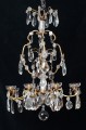 Large French Antique Crystal Chandelier