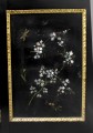 Victorian Black Lacquered Wardrobe Panels Attributed to Jennens & Bettridge