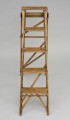 English Antique Pine Ladder Labeled 
