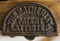 English Antique Pine Ladder Labeled 