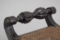 Antique Anglo-Indian Carved Ebony Footstool
