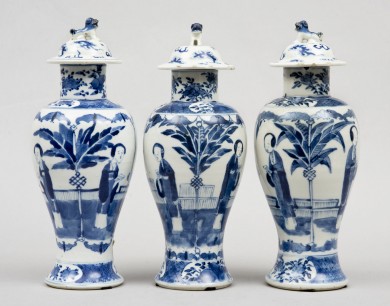 Set of Three Chinese Vases