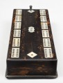 Antique English Coromandle Cribbage Box, Circa 1850