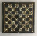 Victorian Papier Mache & Mother of Pearl Chess and Backgammon Games Box