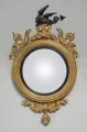 Antique English Regency Convex Mirror
