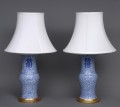 Pair Antique Chinese Kang Xsi Lamps