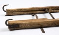 Georgian Ash and Iron Hinged Folding Ladder, Circa 1830
