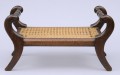 English Antique Mahogany Footstool