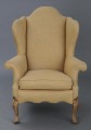 English Antique Georgian Walnut Wing Chair, Circa 1830