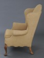 English Antique Georgian Walnut Wing Chair, Circa 1830