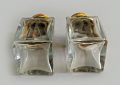 Antique Pair French Crystal Perfume Bottles