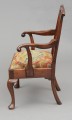 English Antique George III Chippendale Period Armchair, Circa 1760