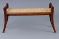 English Antique Caned Bench