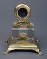 Brass and Glass Inkwell