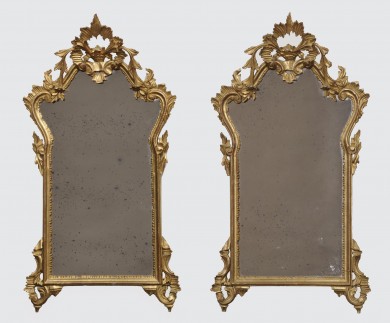 Pair Italian Rococo Mirrors