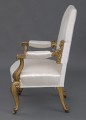 English Antique Regency Giltwood Open Armchair, Circa 1820