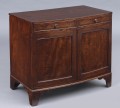 English Antique Georgian Mahogany Bow Fronted Side Cabinet, Circa 1800