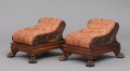 Pair English Antique Regency Footstools