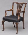 English Antique George II Chippendale Armchair, 18th Century