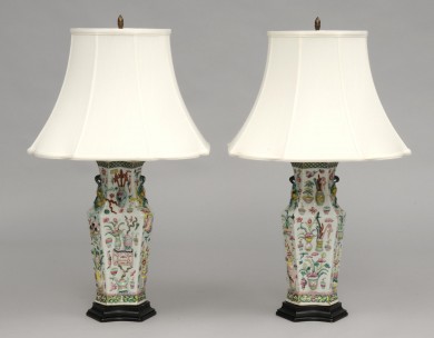Pair Chinese Lamps