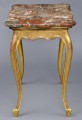 Antique French Giltwood and Breche Marble Console Table, Circa 1860