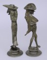 Antique French Pair Caricature Candlesticks