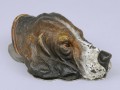 Vienna Cold Paint Bronze Dog Head Letter Clip
