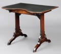 English Antique Kidney Shaped Writing Table