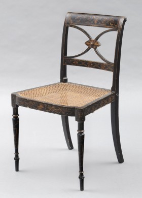 English Antique Regency Lacquered Chair