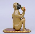 Indian Polychromed Carved Monkey, Circa 1870