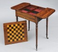 English Antique Regency Games Table