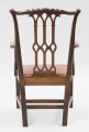 Chippendale Style English Antique Armchair in the Gothic Taste, Circa 1870