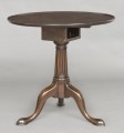 English Antique George II Walnut Tripod Tea Table
