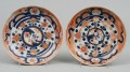 Pair Chinese Imari Plates