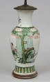 Antique Chinese Famille Vert Lamp