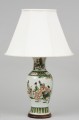 Antique Chinese Famille Vert Lamp